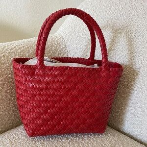 Madewell The Handwoven Mini Tote 'Festival Red'